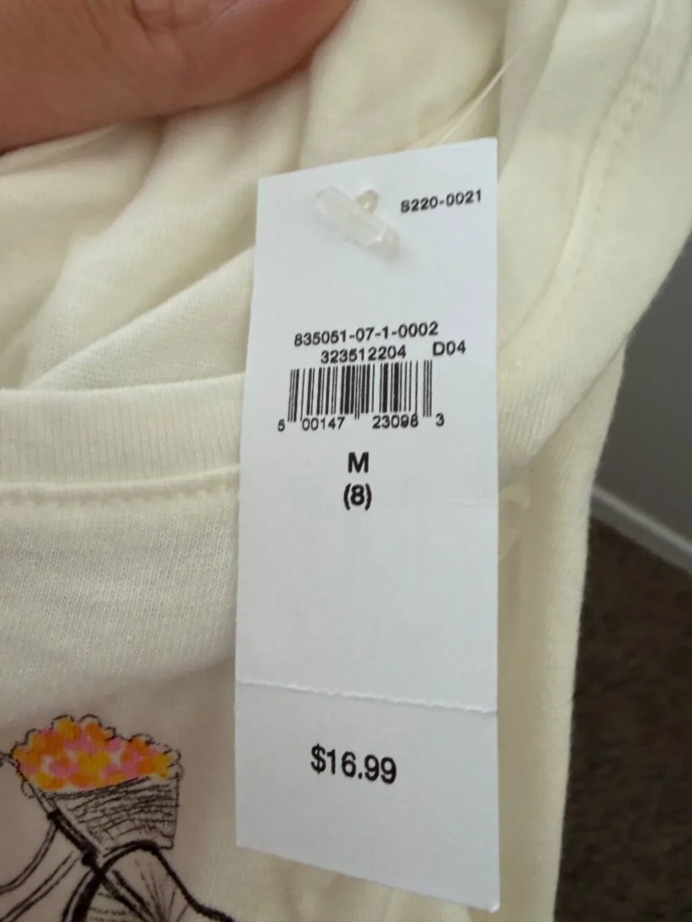 New! Gap Kids New York Long Sleeve sz m (C936)